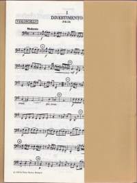 Sello-viulunuotit - Joseph Haydn - Sei Divertimenti No. I -III per violino, viola e violoncello. Erilliset nuotit viuluille ja sellolle. Katso sisältö kuvista. Z3055
