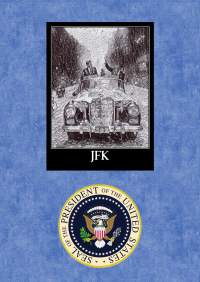 Uusi Presidentti John F. Kennedy JFK juliste koko on A4 eli helppo kehystää.