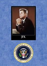 Uusi Presidentti John F. Kennedy JFK juliste koko on A4 eli helppo kehystää.