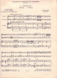 Sello-piano-viulunuotit - Les Petis Concerts de Chambre IV-  Katso sisältö kuvista.