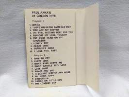 c-kasetti Paul Anka&#039;s 21 Golden Hits