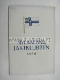 Nyländska Jaktklubben 1930 årsbok -vuosikirja