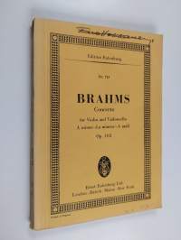 Brahms concerto for violin and violoncello a minor - La mineur - a moll