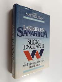 Lakikielen sanakirja : suomi-englanti