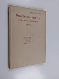 Arvosteleva luettelo suomenkielistä kirjallisuutta 1916