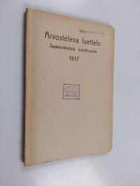 Arvosteleva luettelo suomenkielistä kirjallisuutta 1917