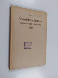 Arvosteleva luettelo suomenkielistä kirjallisuutta 1919