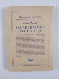 Salaperäinen avioliitto : seikkailuromaani