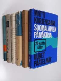 Matti Kurjensaari-paketti (6 kirjaa) : Taistelu huomispäivästä ; Kiinalainen päiväkirja: uutta Kiinaa suomalaisin silmin ; Suomalainen päiväkirja ; Jäähyväiset 50...