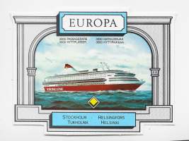 Viking Line / Europa   tarra 9x12 cm