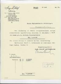 Aug. Eklöf Ab, Porvoo 1934  -  firmalomake