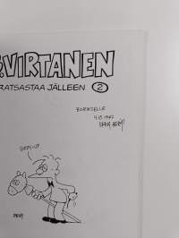B. Virtanen ratsastaa jälleen (signeerattu, tekijän omiste)