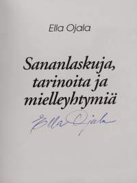 Sananlaskuja, tarinoita ja mielleyhtymiä (signeerattu)