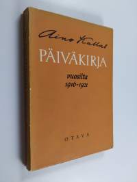 Päiväkirja vuosilta 1916-1921