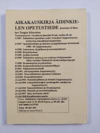 Äidinkielen opetustiede 1998 23-24 : Aikakauskirja