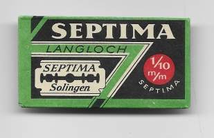 Septima- partateräkääre sisälläl  partaterä