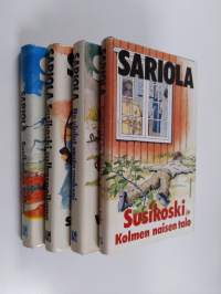 Mauri Sariola-paketti (4 kirjaa) : Susikosken tulikoe ; Susikoski sulhaspoikana ; Ne viulut vasta maksoi ; Susikoski ja kolmen naisen talo