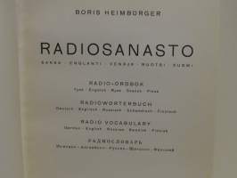 Radiosanasto - Saksa-englanti-venäjä-ruotsi-suomi