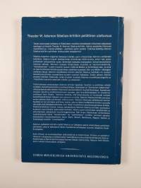 Theodor W. Adornon Sibelius-kritiikin poliittinen ulottuvuus