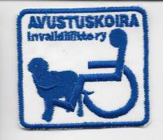 Avustuskoira -   hihamerkki kangasmerkki