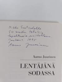 Lentäjänä sodassa (signeerattu, tekijän omiste)