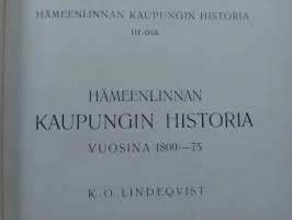 Hämeenlinnan kaupungin historia III 3 osa