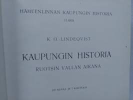 Hämeenlinnan kaupungin historia II 2 osa
