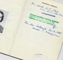 Helsingin Yliopisto historiallis-kielitieteeellinen 1957- 71 -  opintokirja todistus