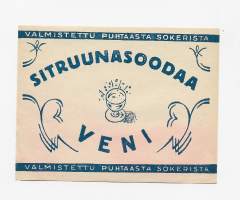 Sitruunasoodaa   juomaetiketti