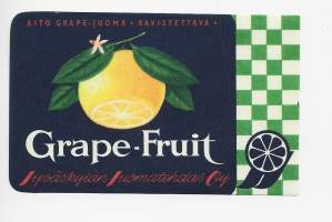 Grape Fruit -  juomaetiketti