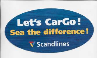 Scandlines Let´s CarGo   - tarra   20x10 cm