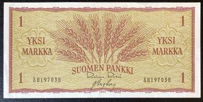 1 Markka - Suomen Pankki - 1963