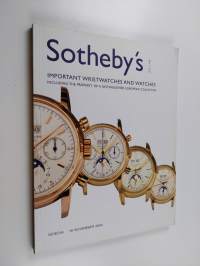 Sotheby&#039;s important wristwatches and watches including the property of a distinguished European collector