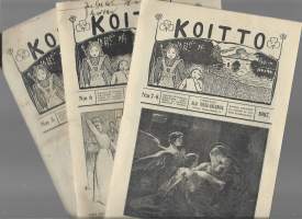 Koitto 1907 nrot 5,6 ja 7-8  yht 3 lehteä