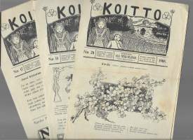 Koitto 1908 nrot  17,18 ja 20  yht 3 lehteä