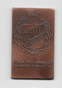 EPUT 1947 Etelä-Pohjanmaan Urheilun tukijat - mitali  7x4 cm