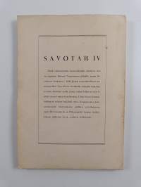 Savotar IV :Savolaisen osakunnan kotiseutujulkaisuja