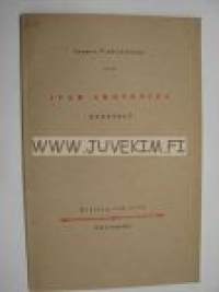 Suomen Taideakatemia Ivar Arosenius Näyttely Helsinki 1926 Ateneum -taidenäyttelyluettelo / art exhibition catalog