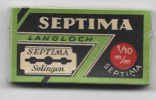 Septima- avaamaton tuotepakkaus sisällä 5 kpl  partaterä