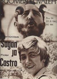 Suomen Kuvalehti 1960  nr 34 / Fidel Castro, tarujen Atlantis,  körttipapit, nivelreuma, valmiina avaruuteen,