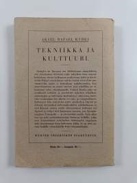 Tekniikka ja kulttuuri sekä työntekijäin sielunelämä