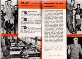 Kalaretkelle Arjon-Välinein -tuotekuvasto v. 1961