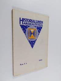 Historiallinen aikakauskirja n:o 1a/1953