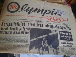 TUL Olympia no 57. 1952 (heinäkuu 15 päivä) koripalloilijat aloittivat olympiakamppailut, Yrjö Heikkilä Suomen vauhtivaltti