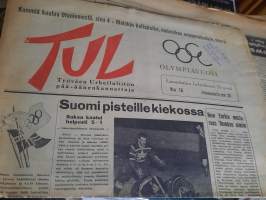 TUL Olympiavuosi la helmikuun 25 päivä 1952 Suomi pisteille kiekossa, Frenckell maksoi viulut, kameralaukaisuja mitalikamppailusta Oslossa