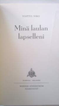 Minä laulan lapselleni