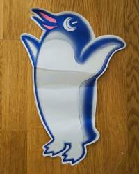 Valio  jäätelö Pingviini   tarra 45x30 cm