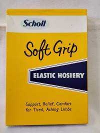 Scholl Soft Grip Elastic Hosiery tuotepakkaus v.1967
