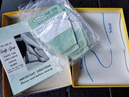 Scholl Soft Grip Elastic Hosiery tuotepakkaus v.1967