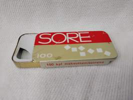 makeuttamissoreita tuotepakkaus Sore